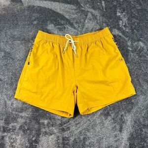 Wowie Nomad 3.0 Hybrid Lined Running Shorts Men's XL Gold Nylon 5" Inseam